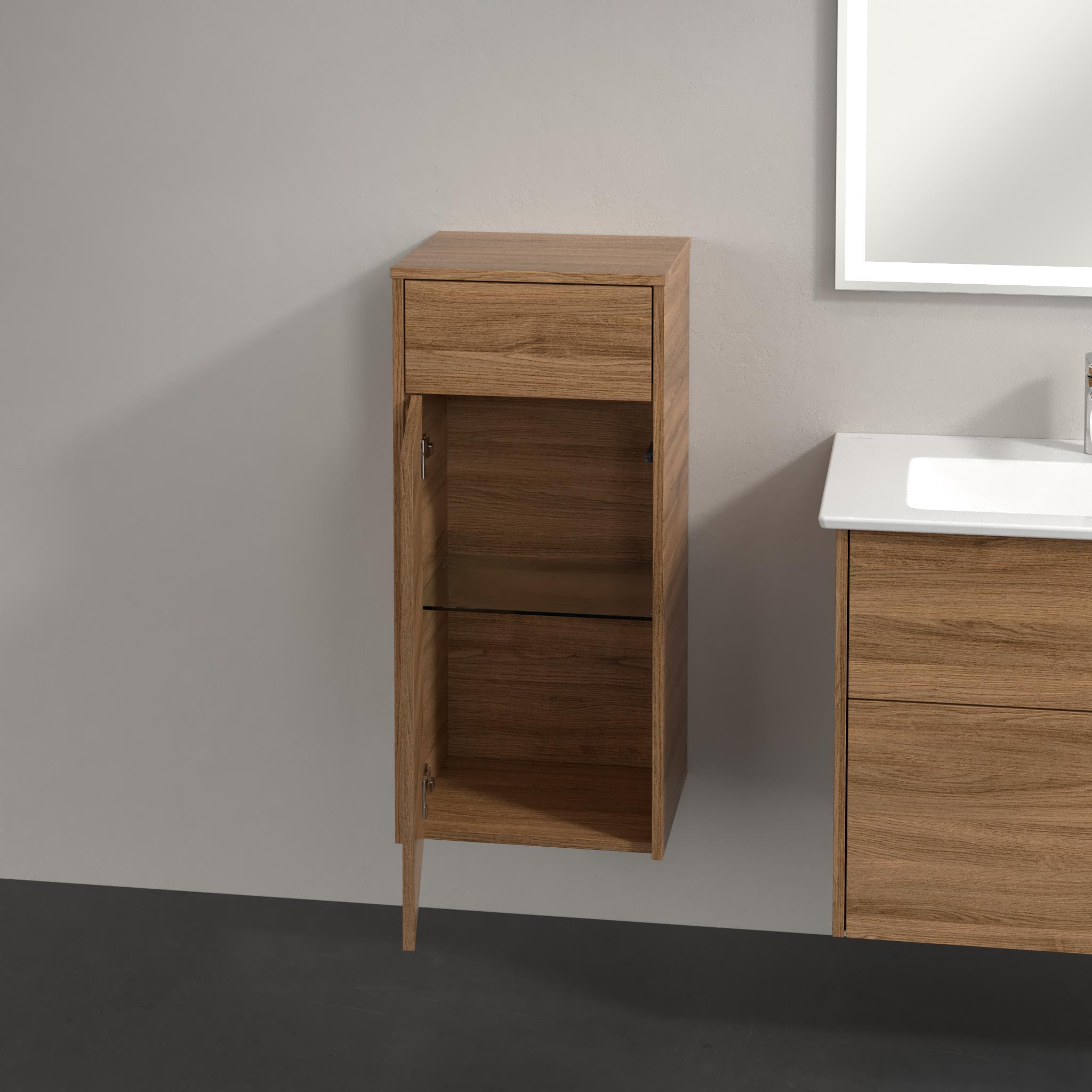 Villeroy & Boch Finero Kabinett 40x35x87 cm Seitenschrank hängend eiche C53100RH