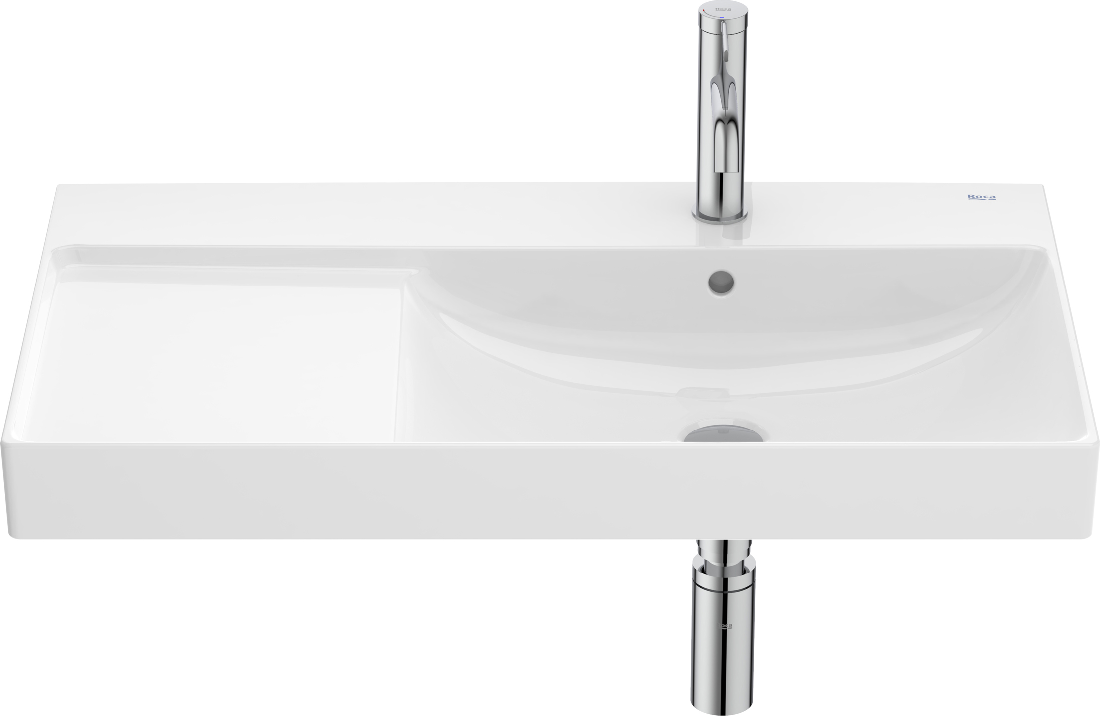 Roca Ona waschbecken 80x46 cm rechteckig klassisch weiß A327688S00