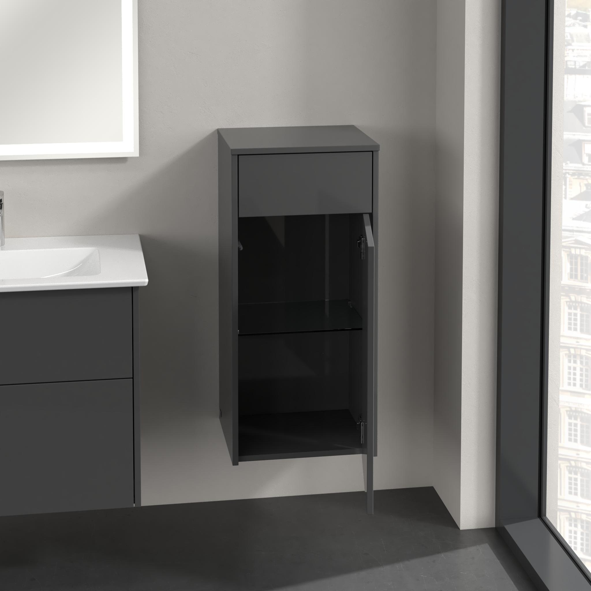 Villeroy & Boch Finero Kabinett 40x35x86.6 cm Seitenschrank hängend grau C53101FP
