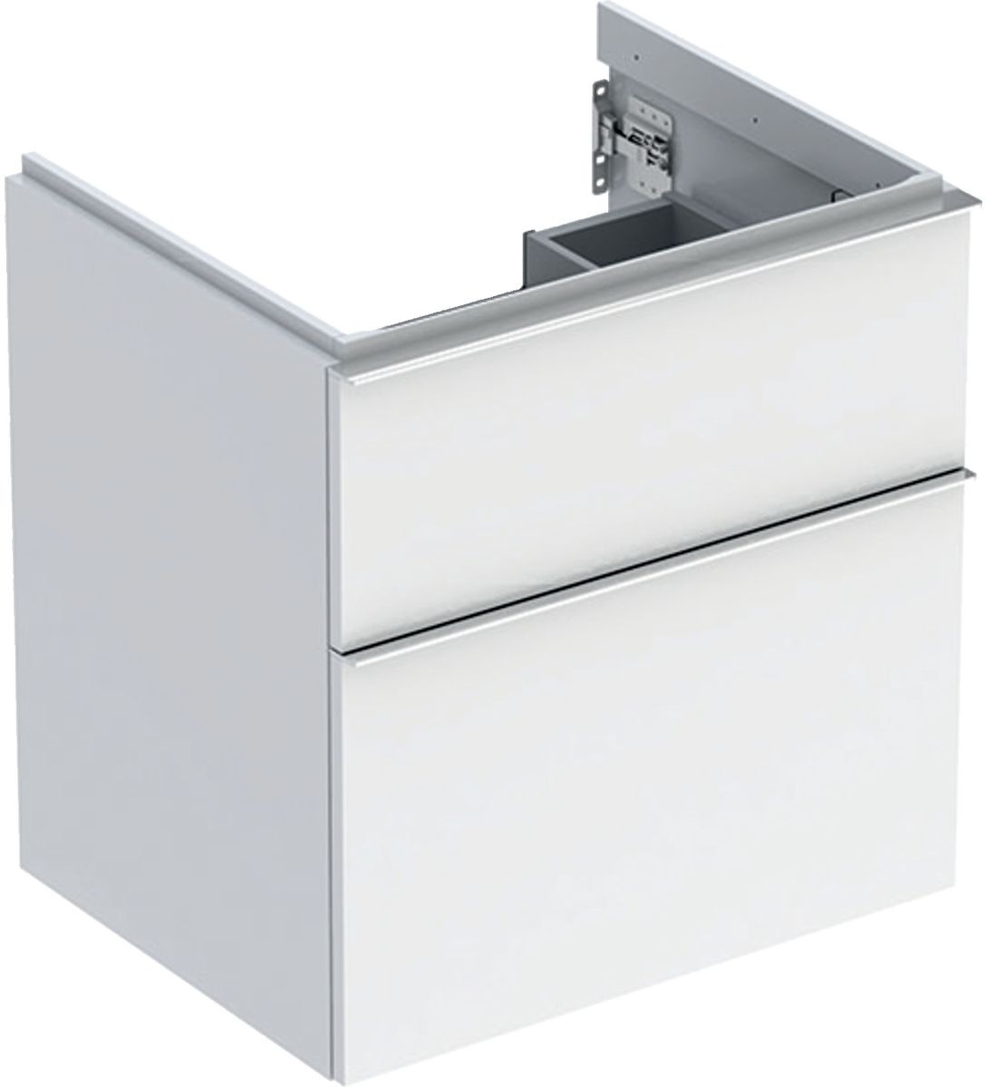 Geberit iCon Kabinett 59.2x47.6x61.5 cm Unterschrank hängend weiß-chrom 502.303.01.2