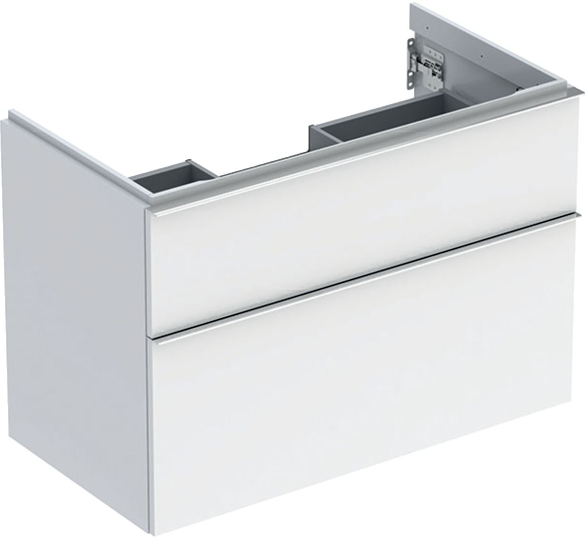 Geberit iCon Kabinett 88.8x47.6x61.5 cm Unterschrank hängend weiß-chrom 502.305.01.2