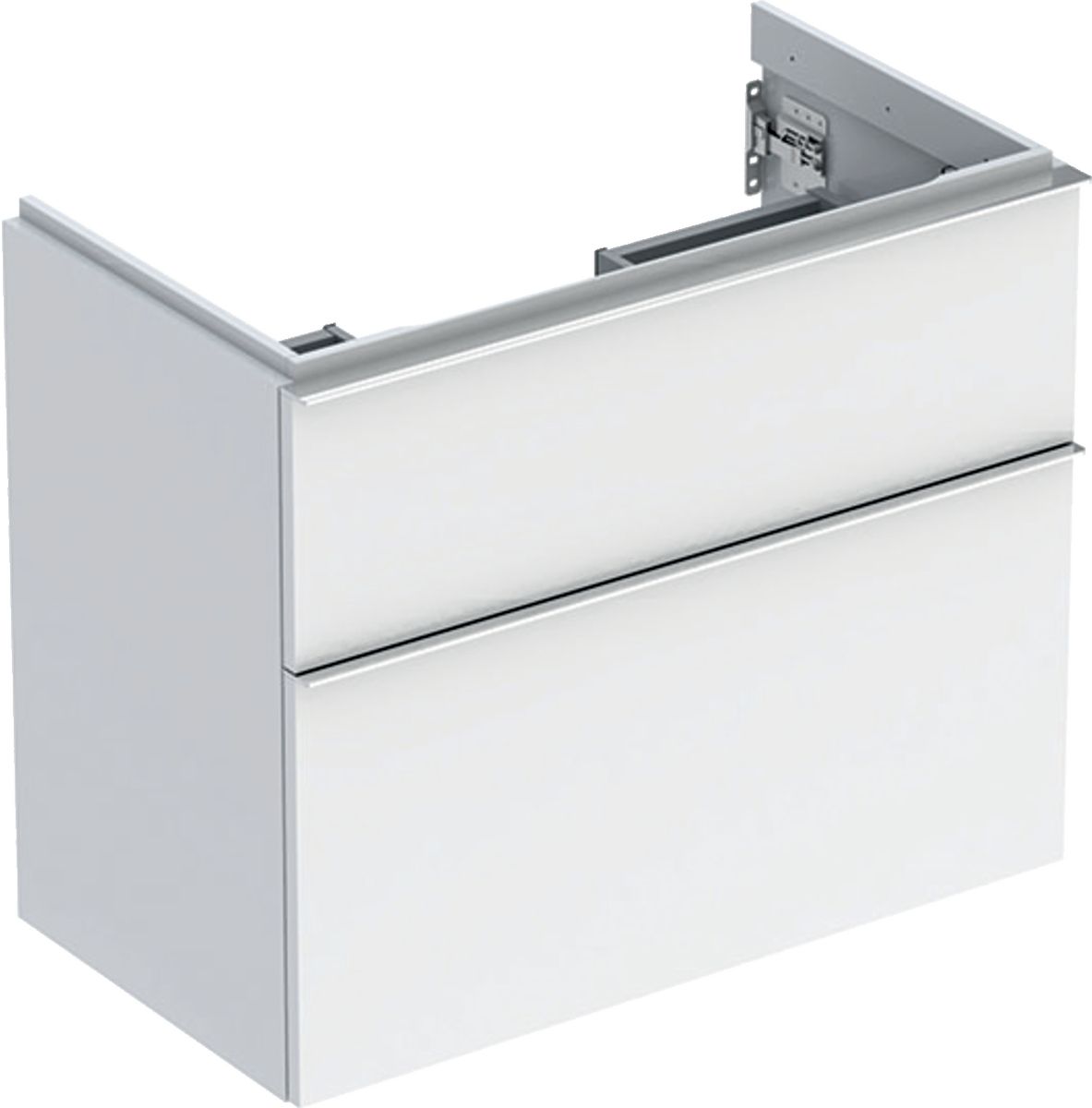 Geberit iCon Kabinett 74x41.6x61.5 cm Unterschrank hängend weiß-chrom 502.308.01.2