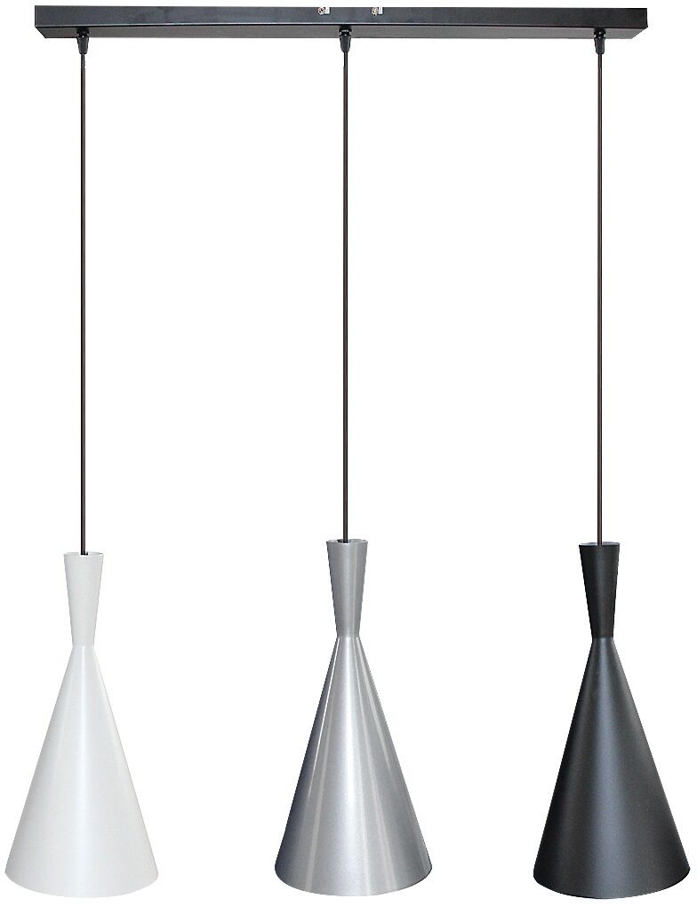 Rabalux Trincola Pendelleuchte 3x40 W weiß-schwarz-silber 5312