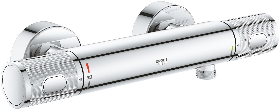 Grohe Precision Duschbatterie Wandmontage mit Thermostat StarLight Chrome 34790000