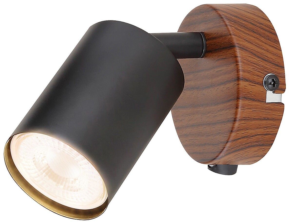 Rabalux Edmund Leuchter 1x25 W schwarz-holz 5295