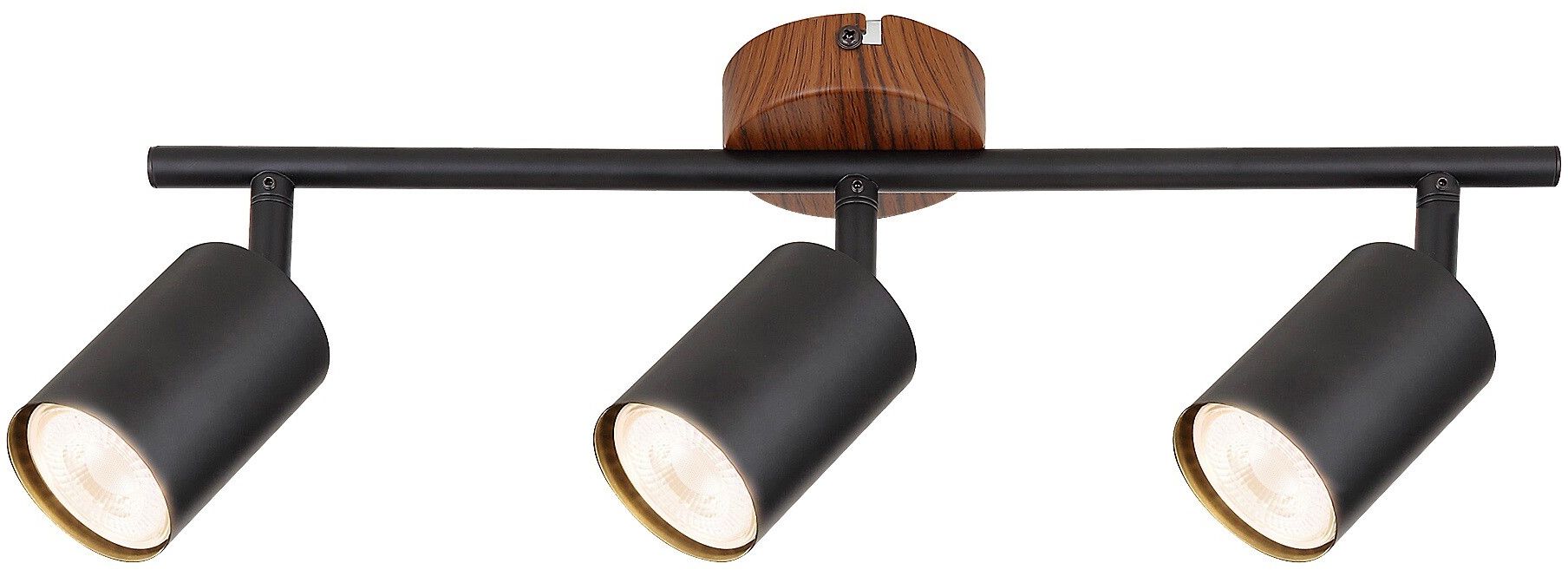 Rabalux Edmund Deckenlampe 3x25 W schwarz-holz 5297