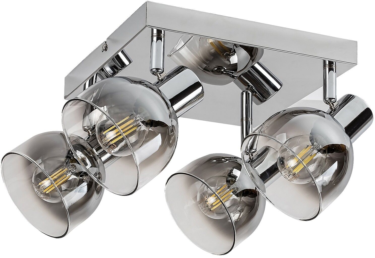 Rabalux Tarien Deckenlampe 4x40 W chrom-verraucht 3250