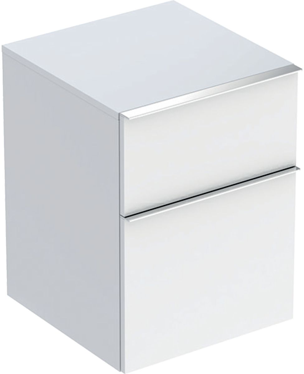 Geberit iCon Kabinett 45x47.6x60 cm Seitenschrank hängend weiß-chrom 502.315.01.2