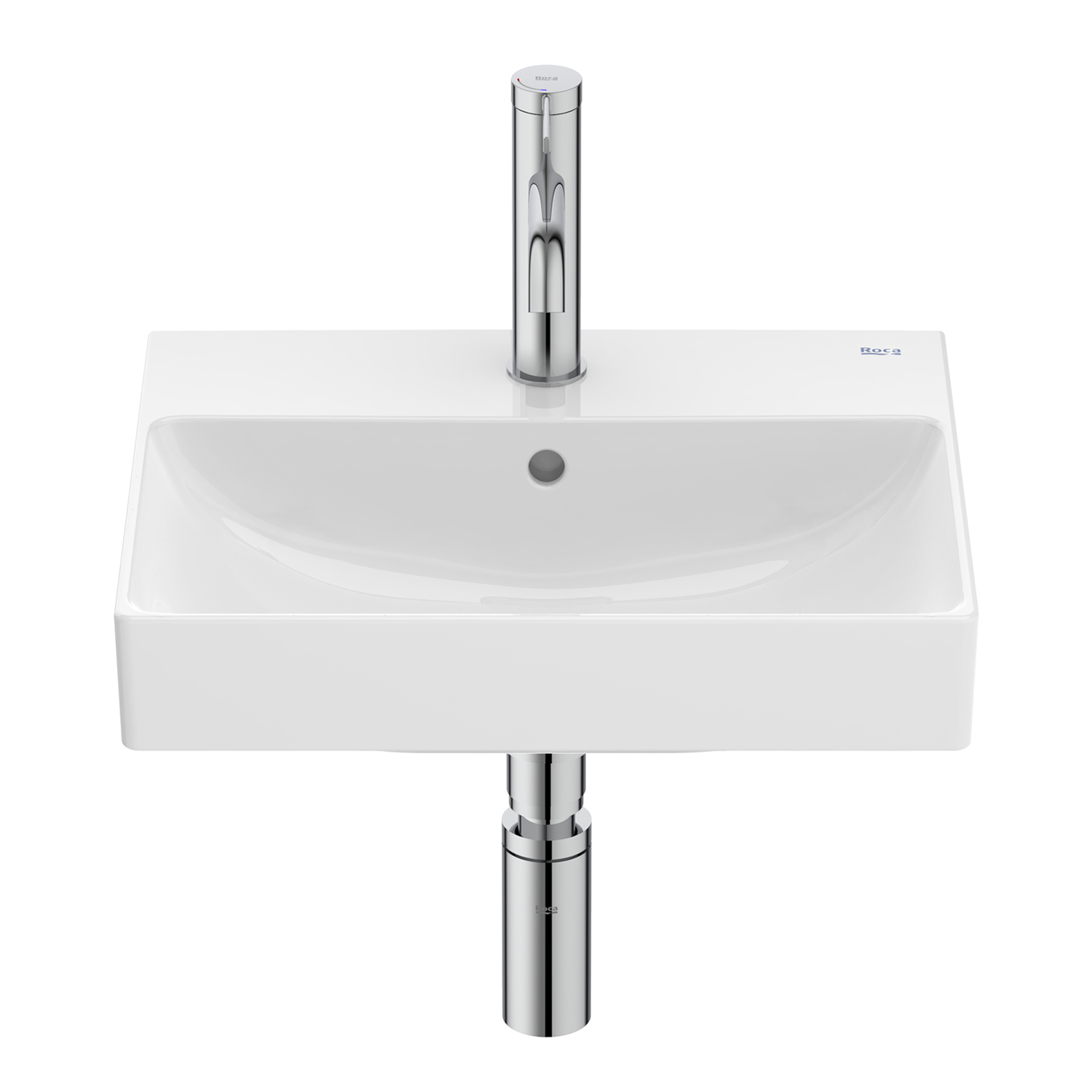 Roca Ona waschbecken 45x36 cm rechteckig klassisch weiß A327682S00