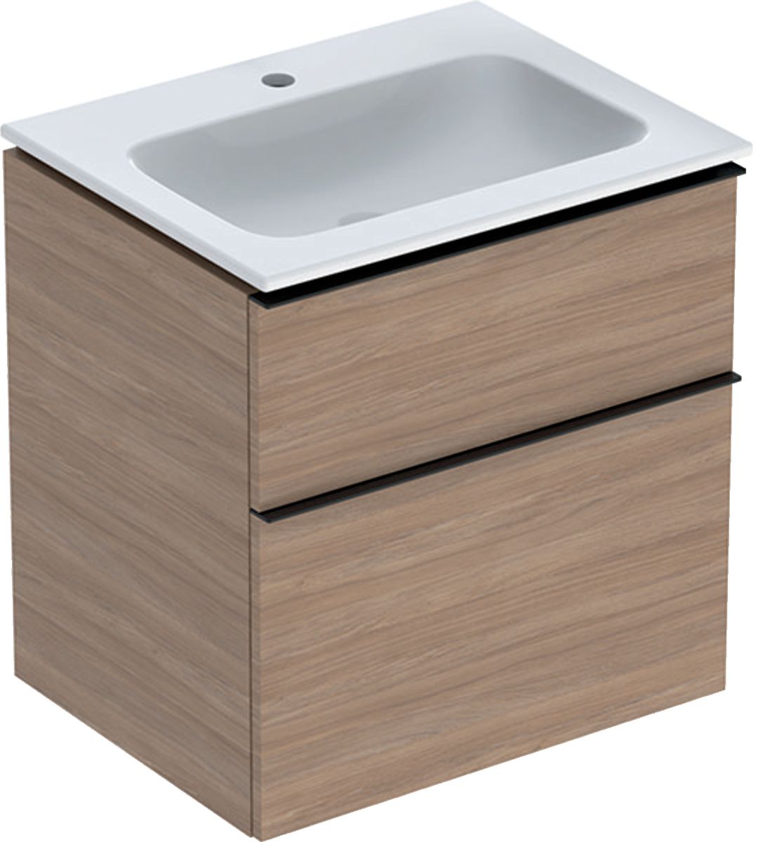Geberit iCon Waschbecken mit Unterschrank 60 cm eiche 502.335.JH.1