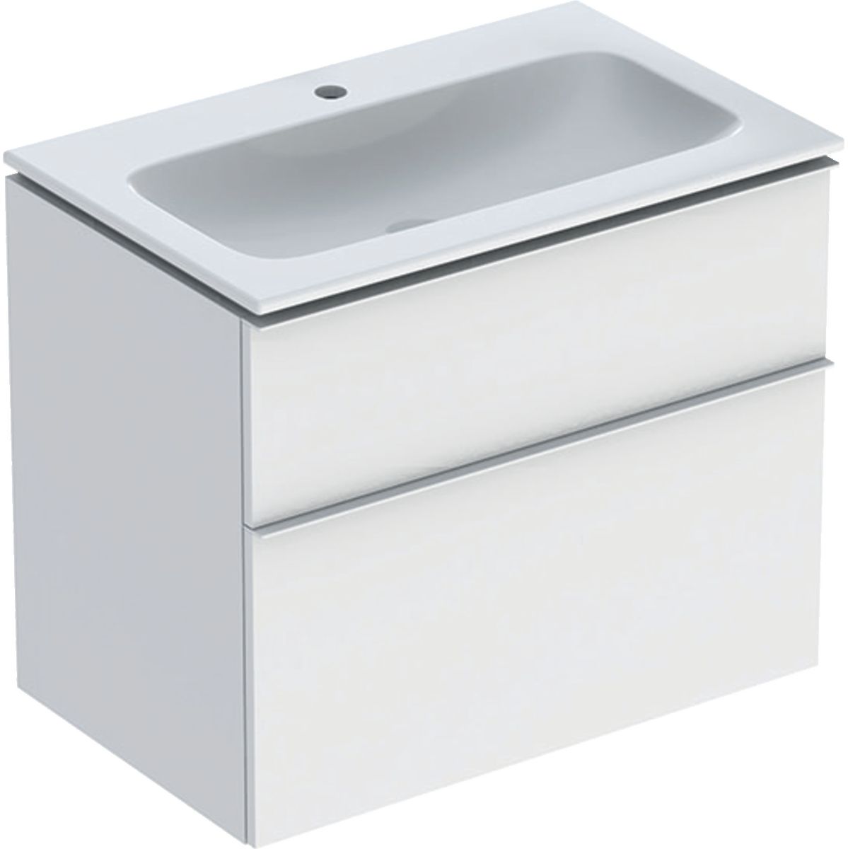 Geberit iCon Waschbecken mit Unterschrank 75 cm weiß 502.336.01.3
