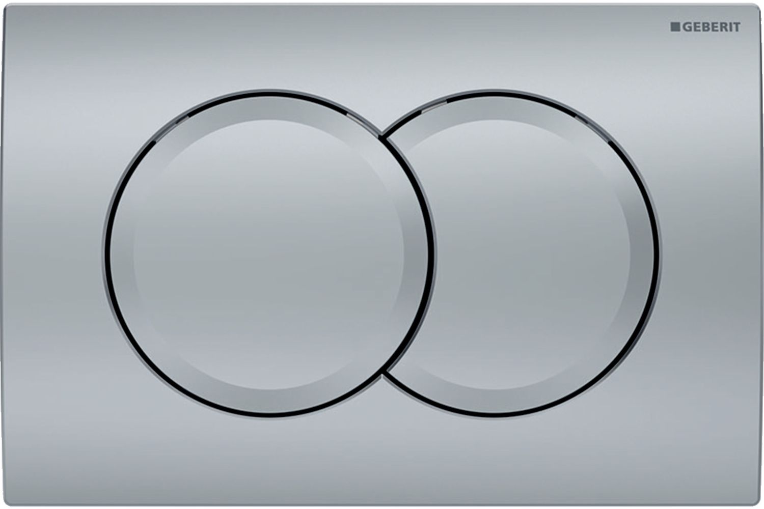 Geberit Delta Betätigungsplatte für Toilette mattchrom 115.107.46.1