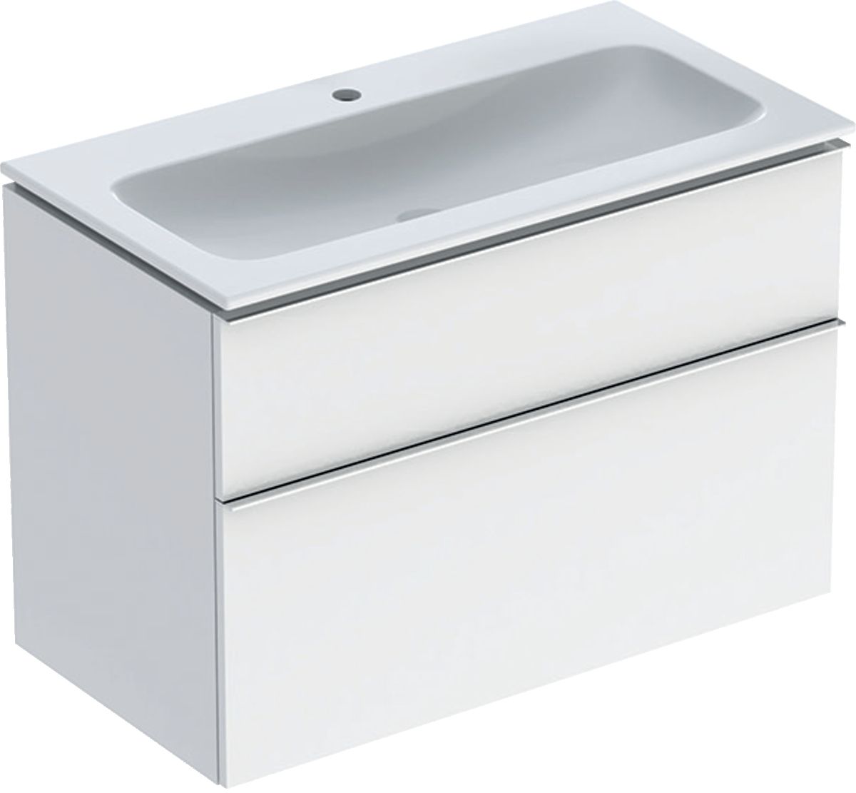 Geberit iCon Waschbecken mit Unterschrank 90 cm weiß 502.337.01.2