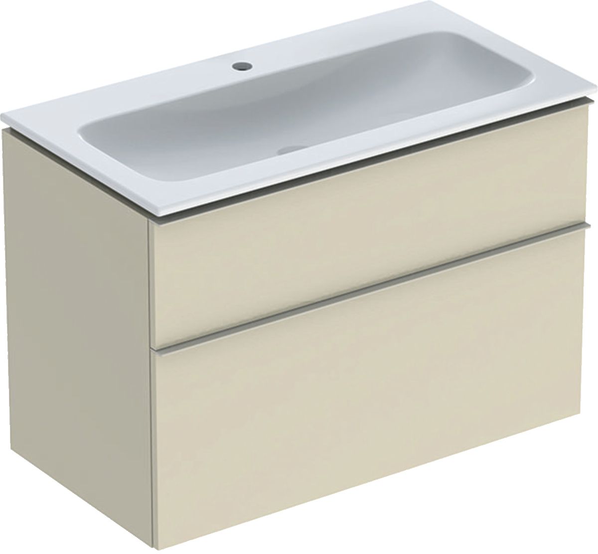Geberit iCon Waschbecken mit Unterschrank 90 cm grau 502.337.JL.1