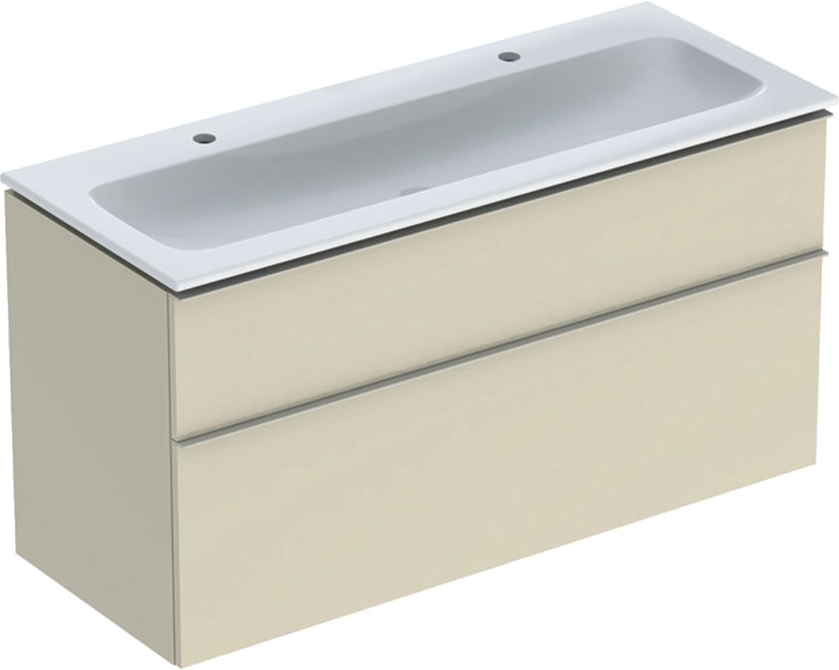 Geberit iCon Waschbecken mit Unterschrank 120 cm grau 502.338.JL.1