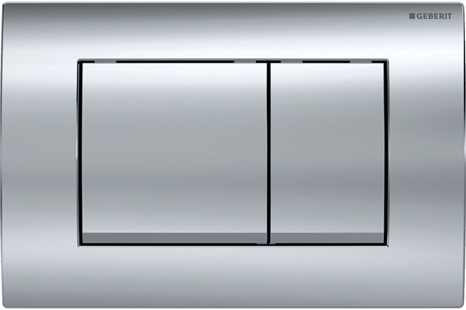 Geberit Delta20 Betätigungsplatte für Toilette glänzender Chrom 115.137.21.1