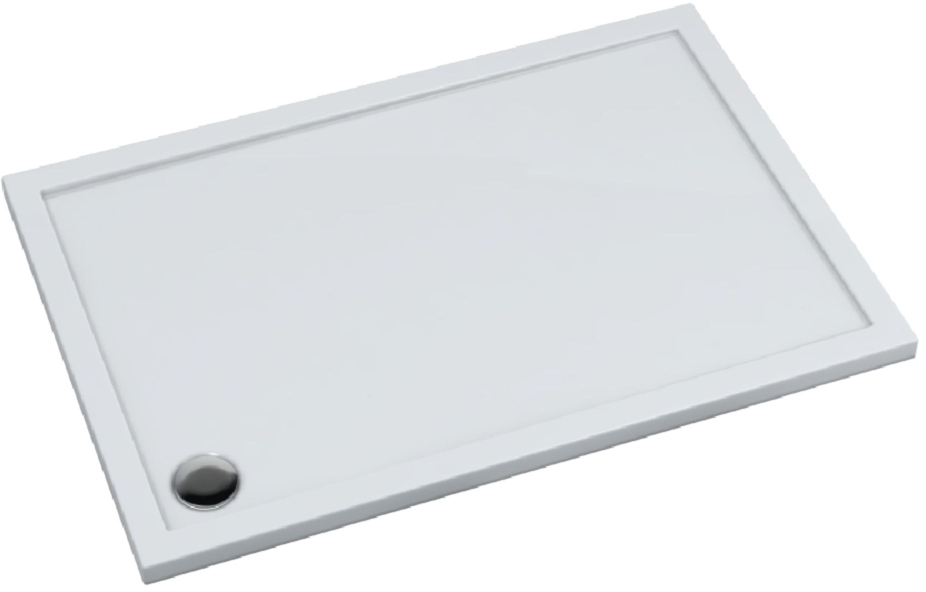 Schedpol Corrina New Rechteckige Duschwanne 180x75 cm weiß 3.4384