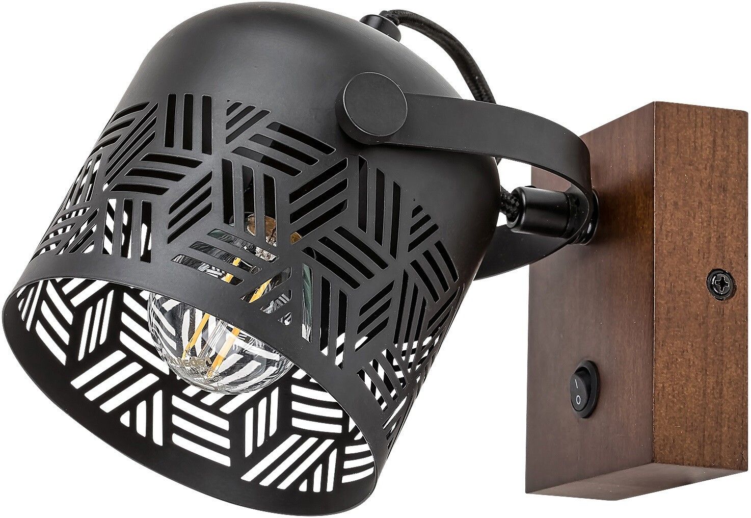 Rabalux Rotem Leuchter 1x40 W schwarz-holz 3298