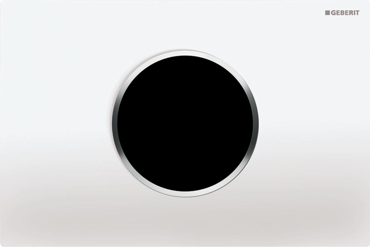 Geberit Sigma Betätigungsplatte für Toilette glänzender Chrom-weiß 115.907.KJ.6