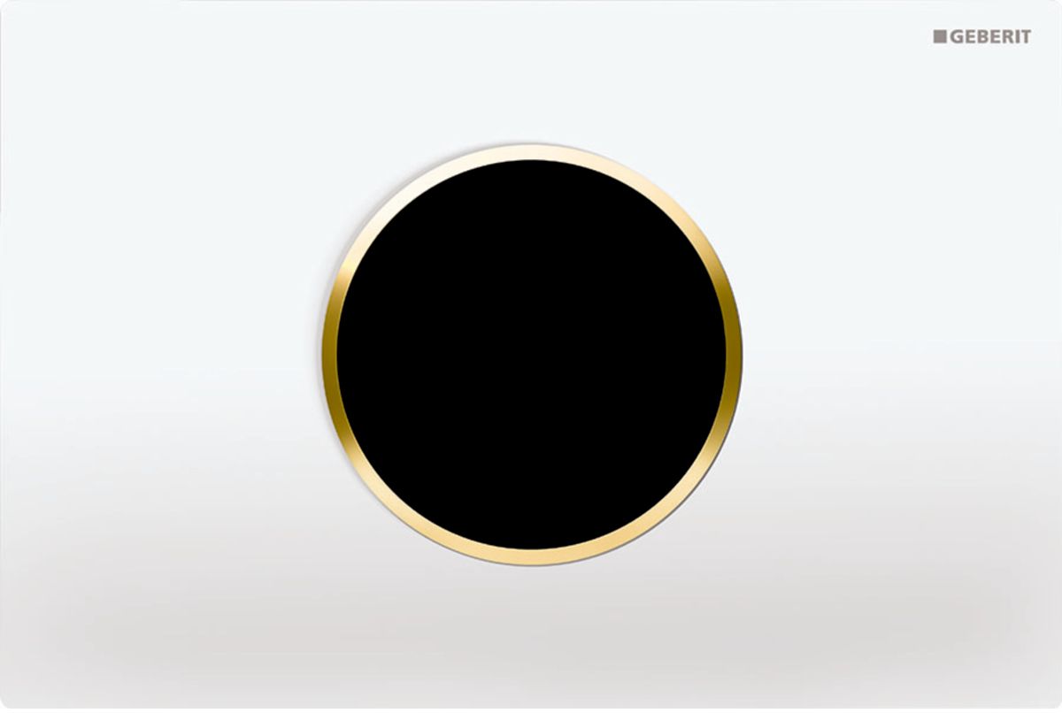 Geberit Sigma Betätigungsplatte für Toilette weiß-gold 115.907.KK.6