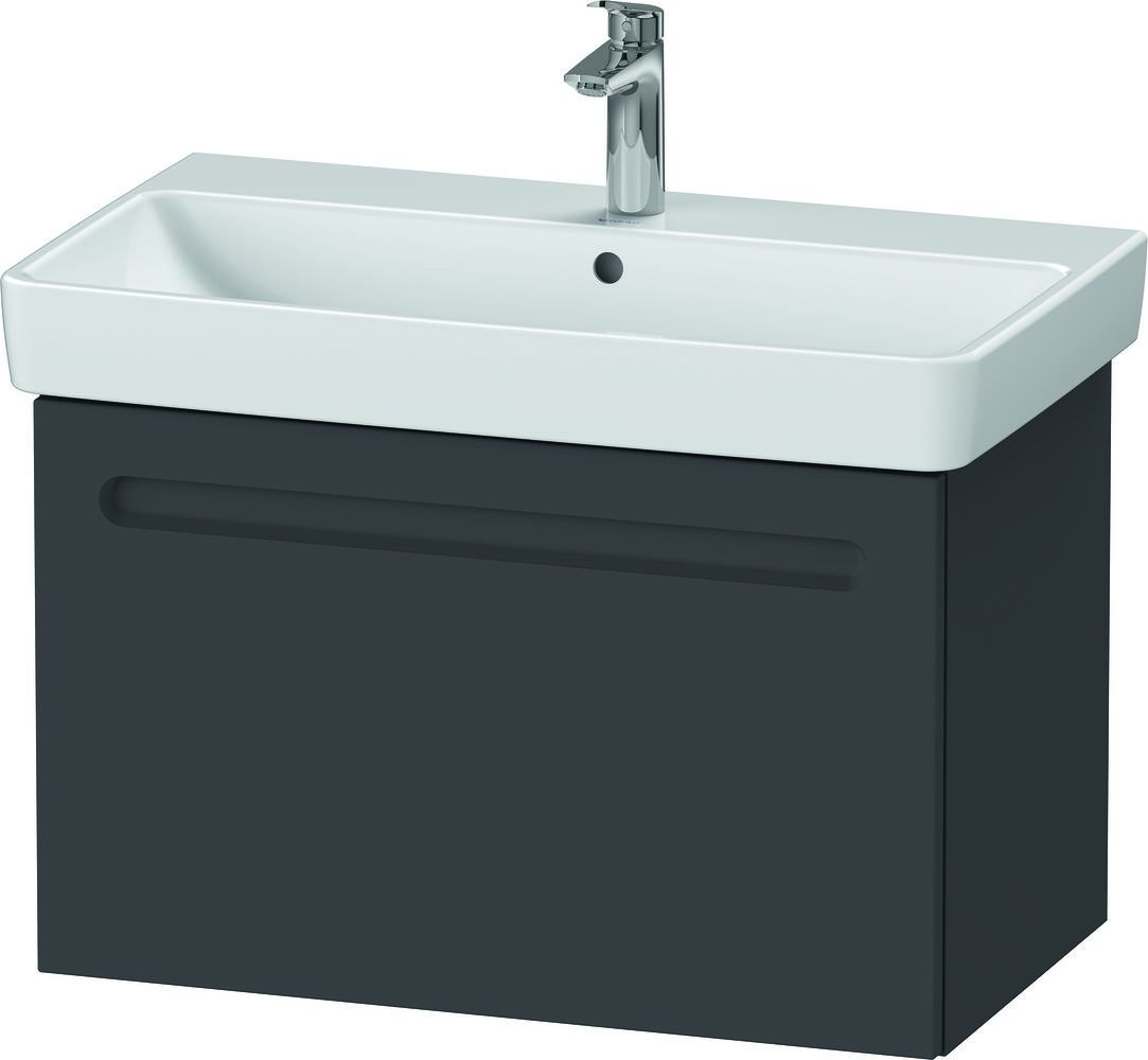 Duravit No. 1 Kabinett 74x42.6x47.8 cm Unterschrank hängend graphit N14283049490000