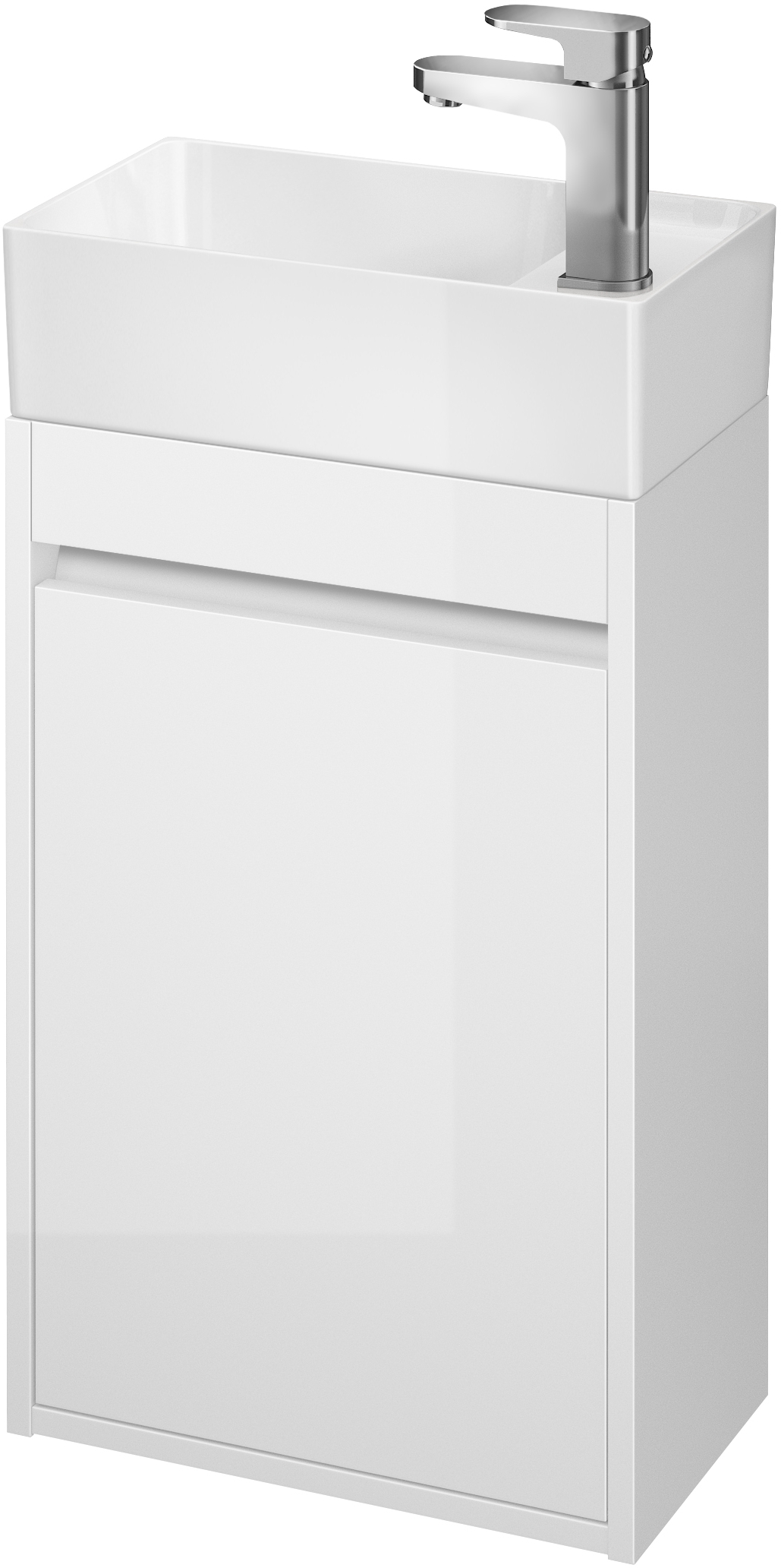 Set Kabinett Cersanit Crea S924-001, Waschbecken Cersanit Crea K114-004