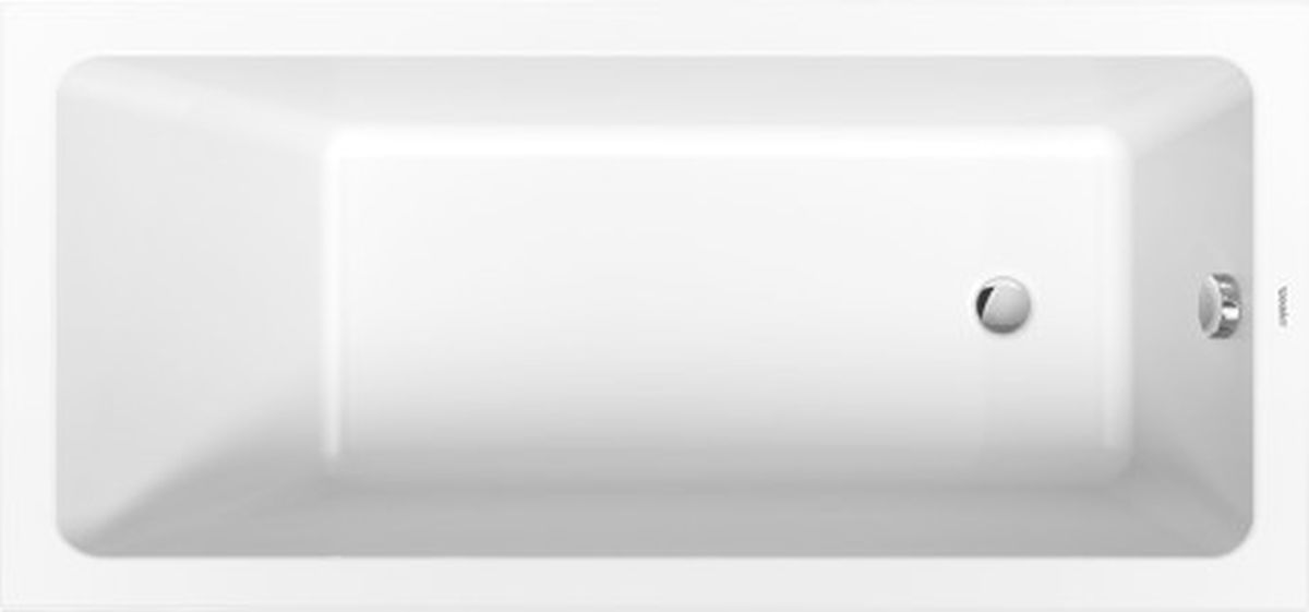 Duravit No. 1 Rechteckige Badewanne 160x70 cm weiß 700488000000000