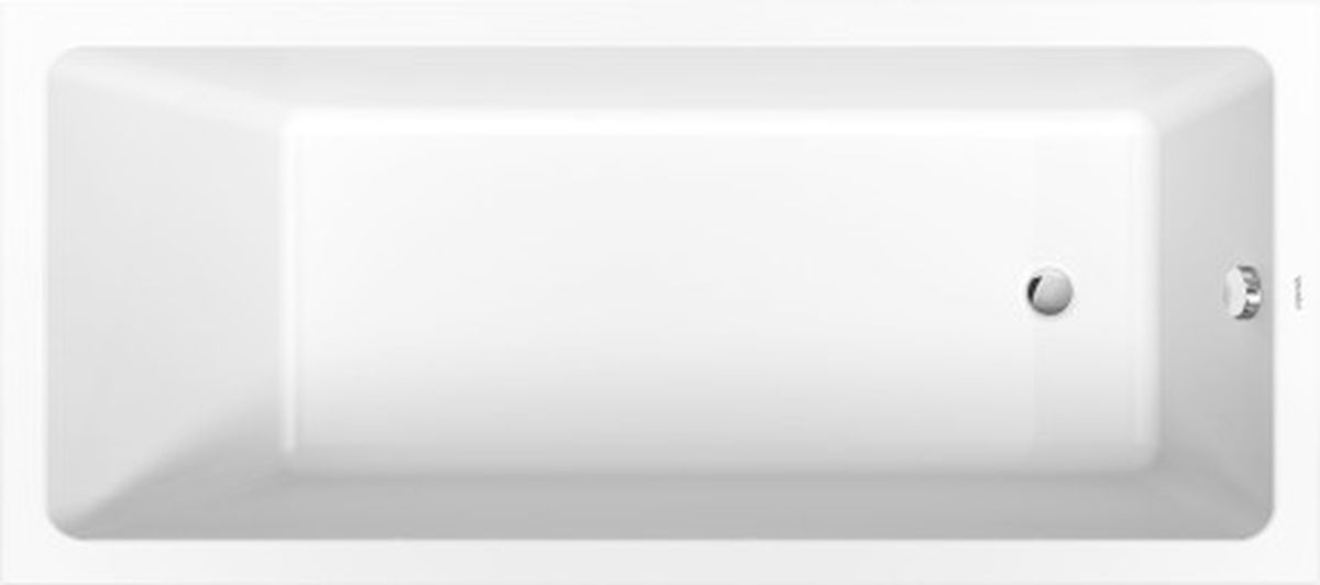 Duravit No. 1 Rechteckige Badewanne 180x80 cm weiß 700491000000000