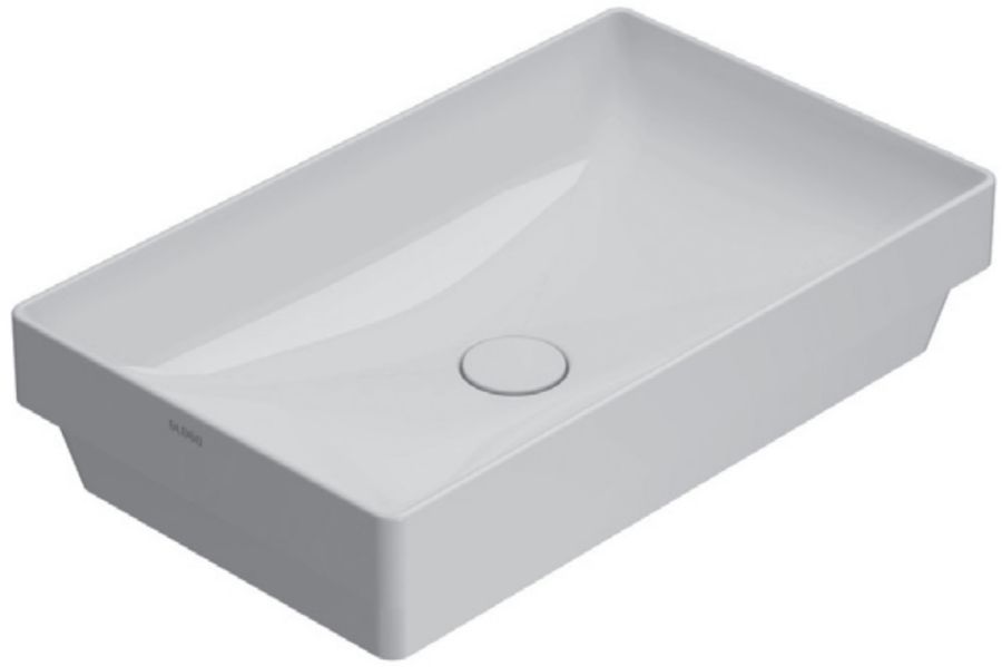 Globo T-Egde Waschbecken 61x37 cm rechteckig Einbauwaschbecken weiß B6R61.BI