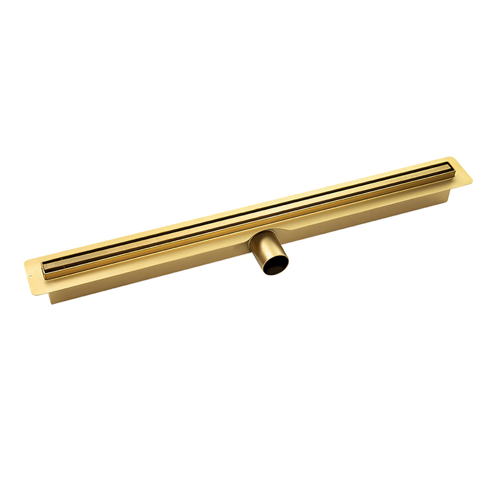 Laveo Slim Linearablauf mit Rost 100 cm gold COSG10D