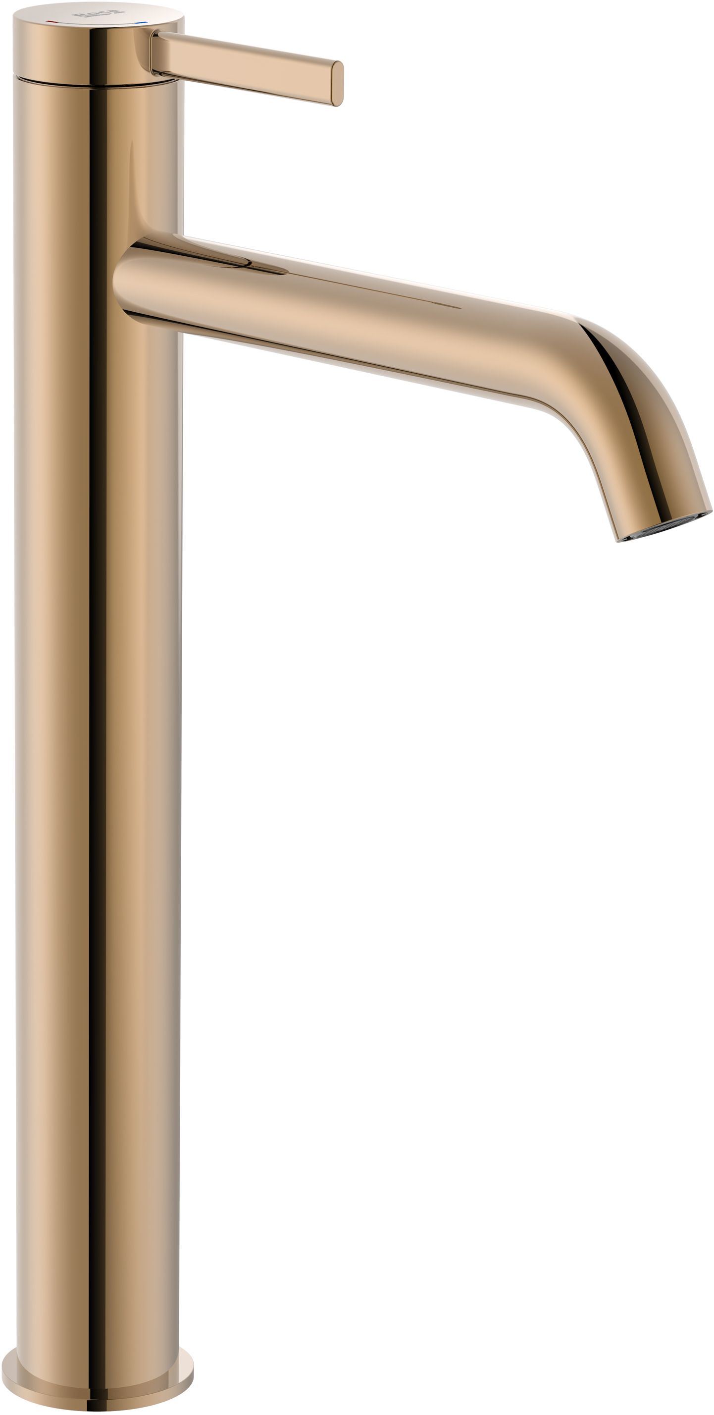 Roca Ona bateria umywalkowa stojąca wysoka Rose Gold A5A349ERG0