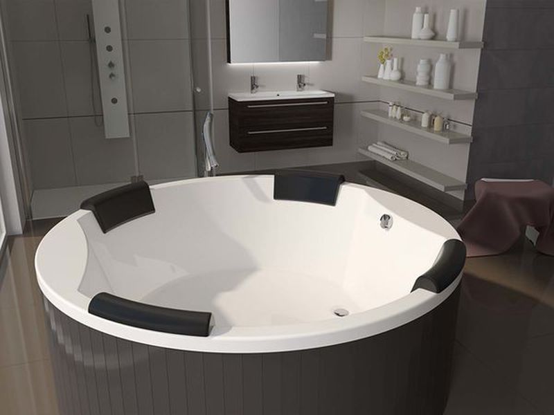 Riho Colorado Runde Badewanne 180x180 cm rund weiß B038001005