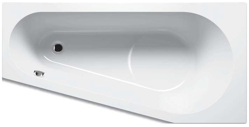 Riho Delta Eckbadewanne 160x80 cm linksseitig weiß B069001005