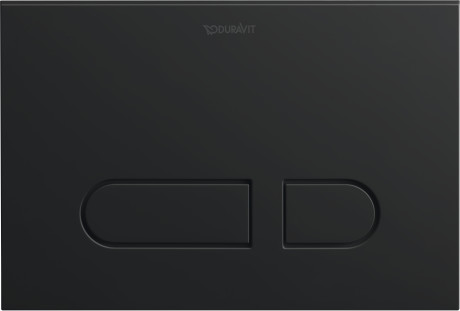 Duravit DuraSystem Betätigungsplatte für Toilette schwarz WD5001031000