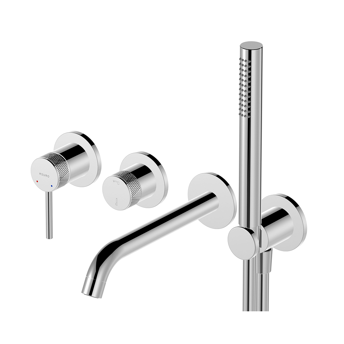 Ksuro 01 Badewannen- und Duscharmatur Unterputz chrom 13001010