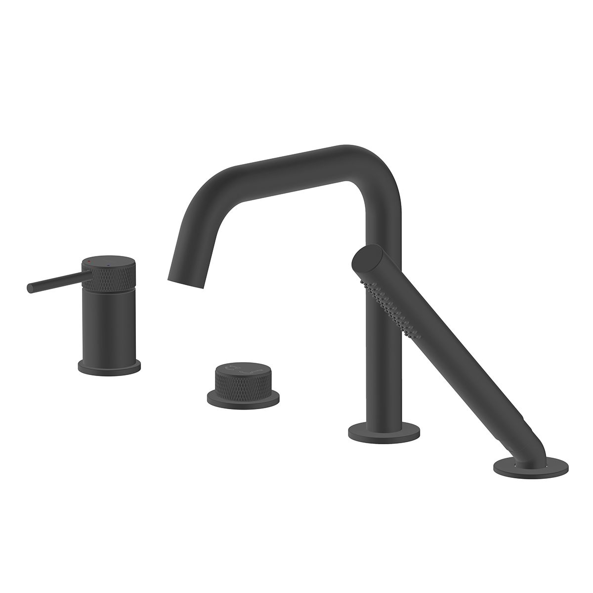 Ksuro 01 Badewannen- und Duscharmatur awannenmontiert schwarz 13000030