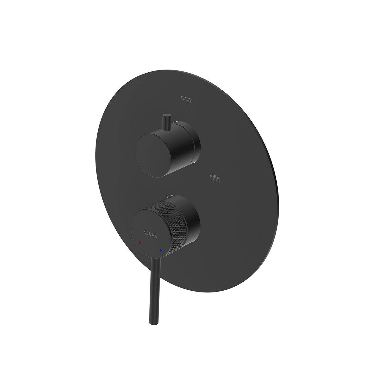 Ksuro 01 Badewannen- und Duscharmatur Unterputz schwarz 13002030