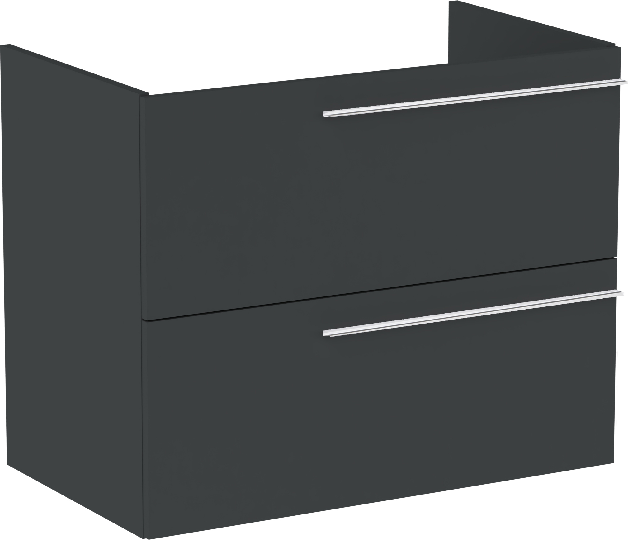 Roca Ella Kabinett 78.5x44.6x63.5 cm Unterschrank hängend schwarz A857770531