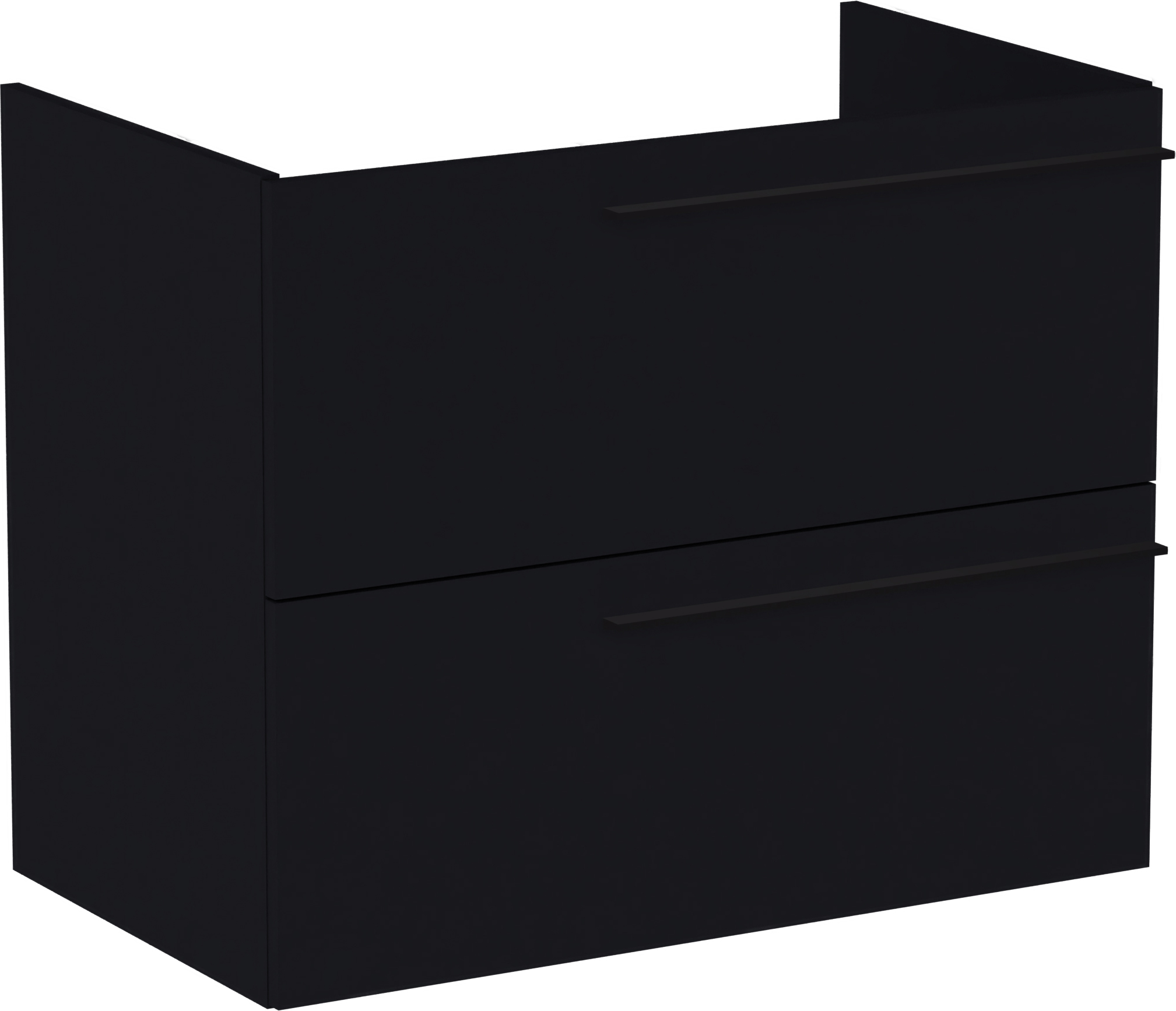 Roca Ella Kabinett 78.5x44.6x63.5 cm Unterschrank hängend schwarz A857770532