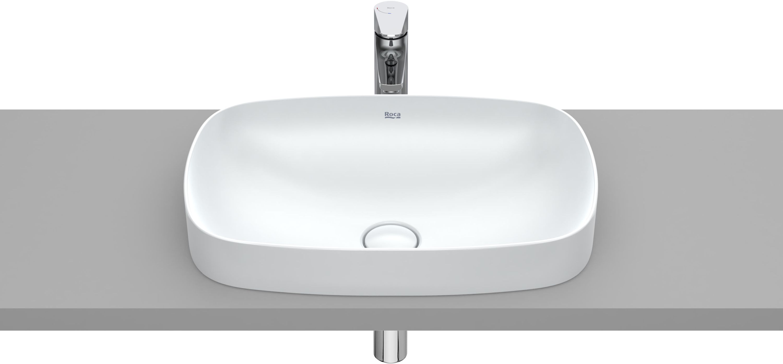 Roca Inspira Waschbecken 55x37 cm rechteckig Einbauwaschbecken A327504630