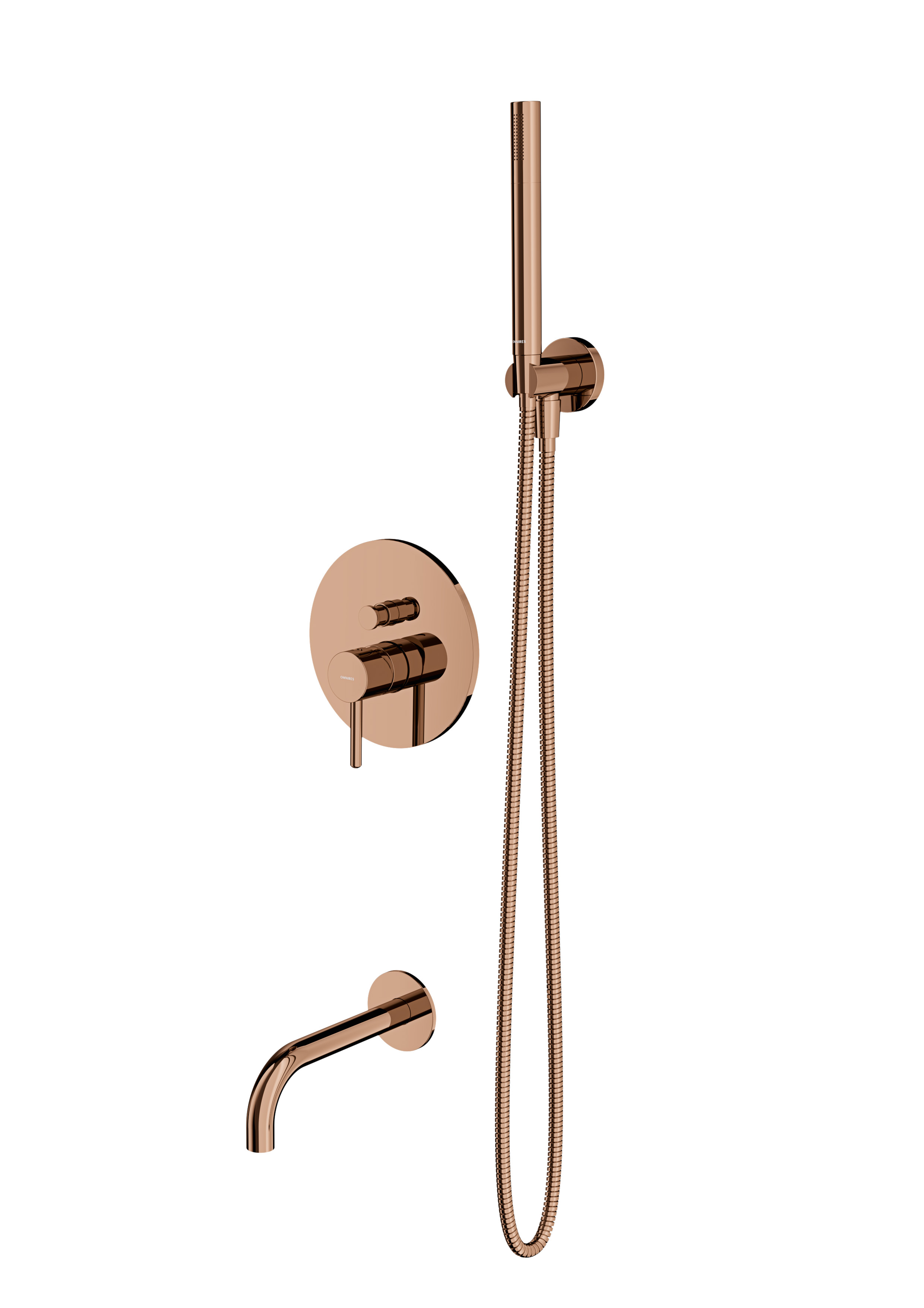 Omnires Y Badewannen- und Duschset Unterputz kupfer SYSYW01CP
