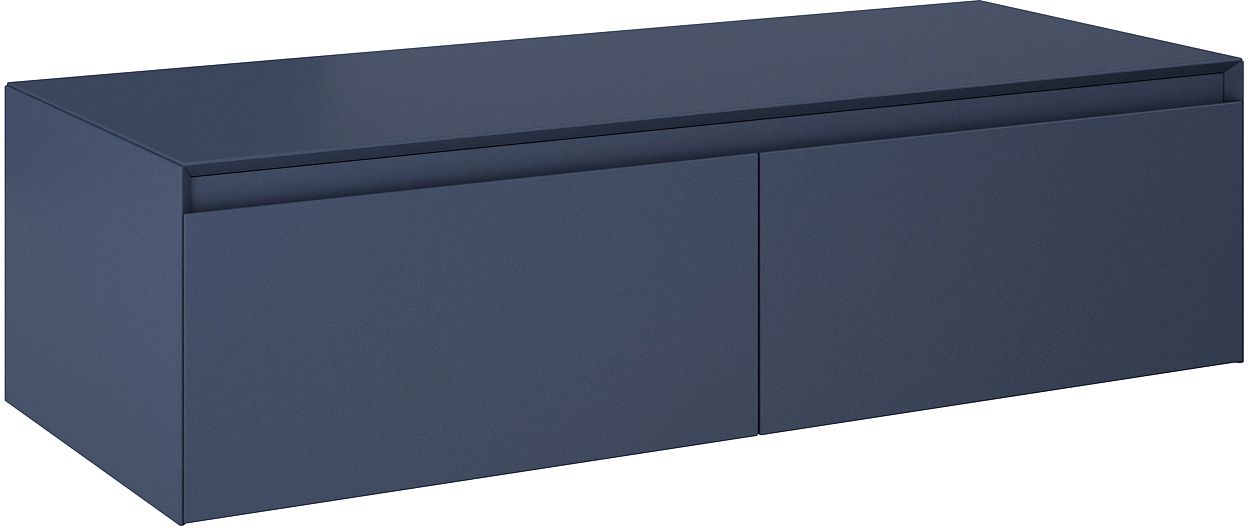 Elita Split Slim Schrank mit Arbeitsplatte 120x45.8x31.9 cm Seitenschrank hängend blau RE081204057030