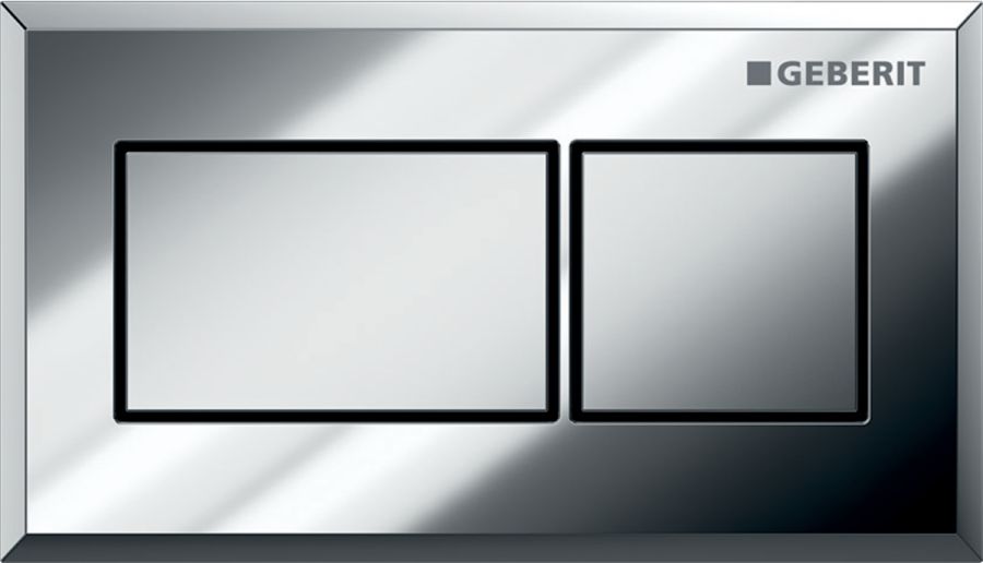 Geberit Sigma Betätigungsplatte für Toilette glänzender Chrom-mattchrom 116.053.KA.1