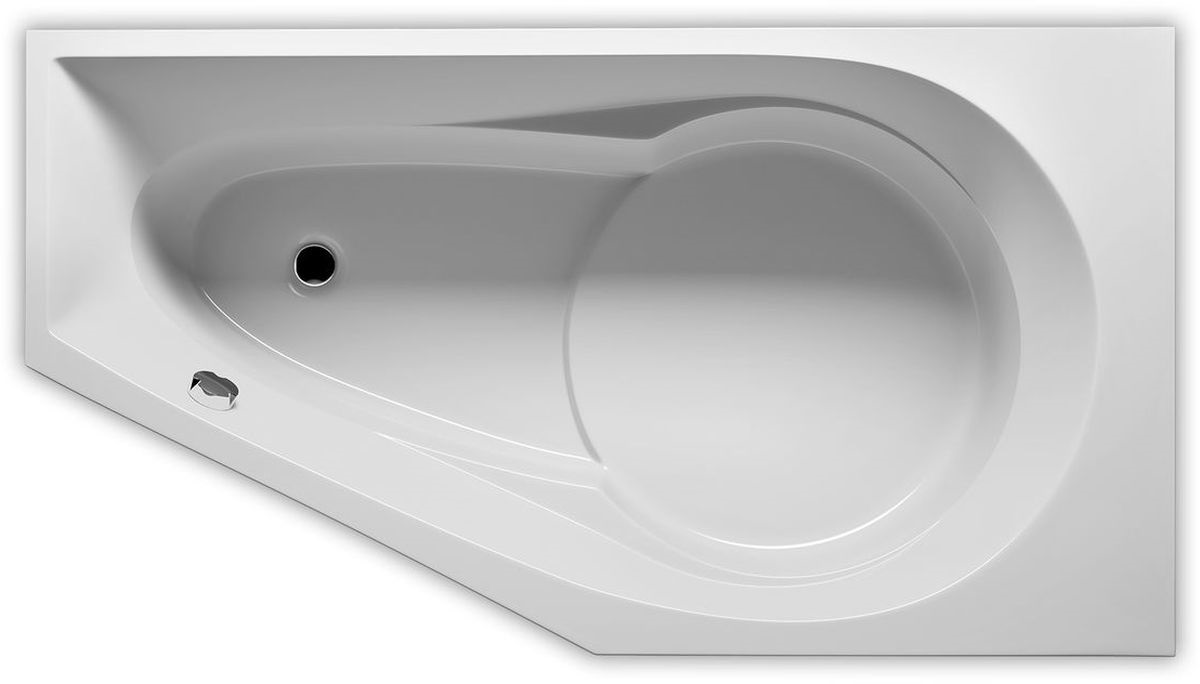 Riho Yukon Eckbadewanne 160x90 cm linksseitig weiß B009001005