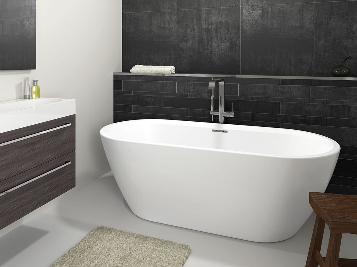 Riho Inspire Freistehende Badewanne 180x80 cm oval weiß B085001005