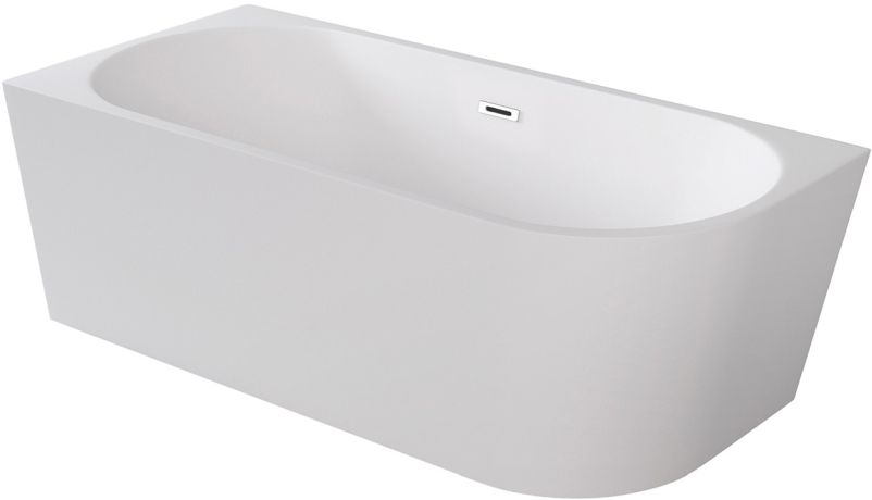 Besco Zoya Wandmontierte Badewanne 170x80 cm rechteckig weiß #WAS-170-ZLB