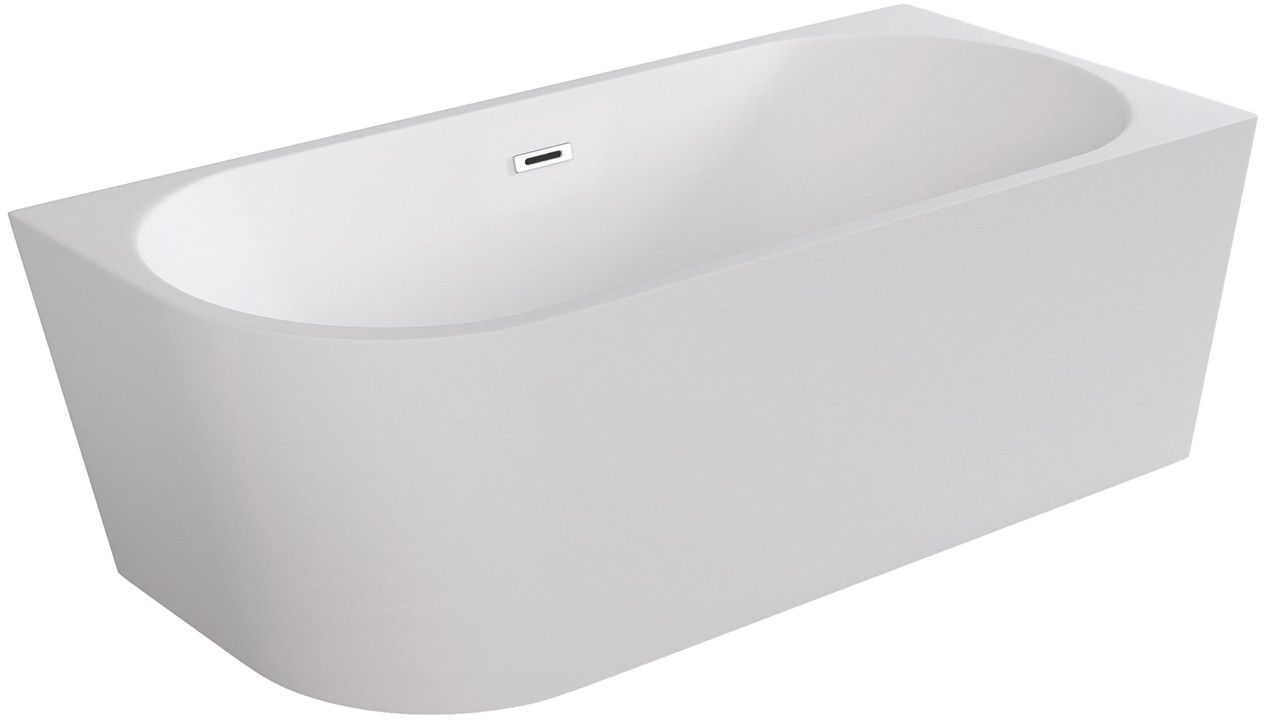Besco Zoya Freistehende Badewanne 170x80 cm rechteckig weiß #WAS-170-ZPB