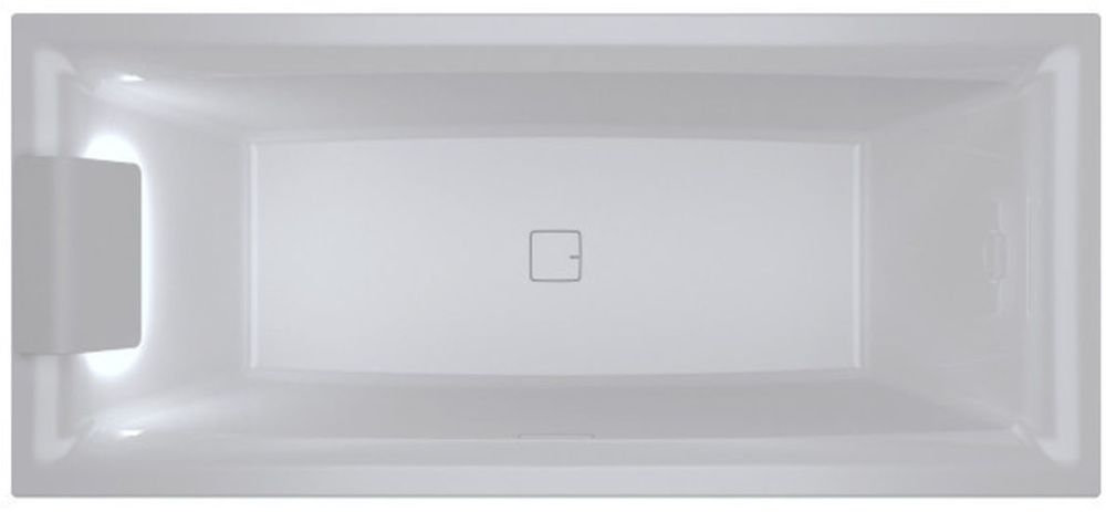 Riho Still Square LED Rechteckige Badewanne 180x80 cm weiß B099004005