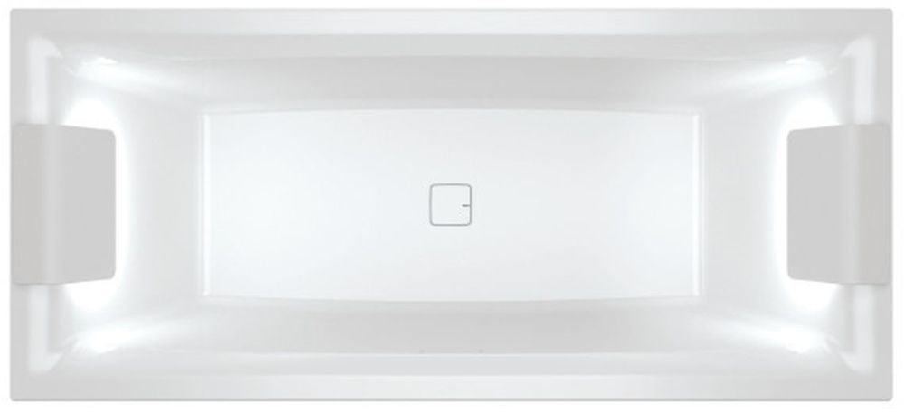 Riho Still Square LED Rechteckige Badewanne 170x75 cm weiß B100005005