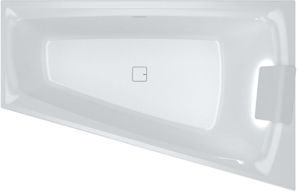 Riho Still Smart LED Eckbadewanne 170x110 cm linksseitig weiß B102003005